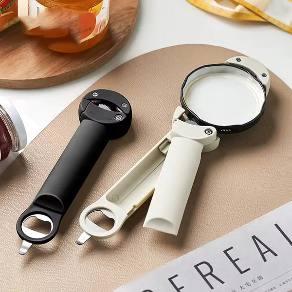 Multifunctional Bottle Opener – Adjustable Stainless Steel Lid Opener (2.5–9.5cm)