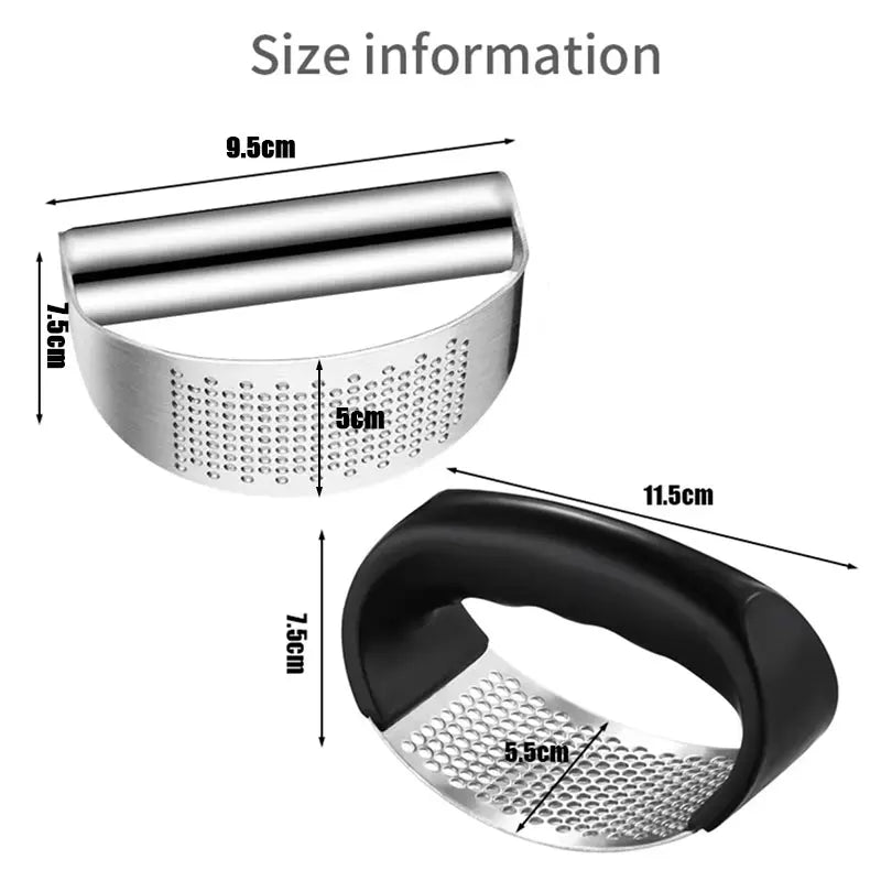 Stainless Steel Garlic Press – Ergonomic Rocker Crusher