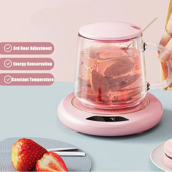 USB Heating Coaster – 3-Speed Adjustable Mug Warmer