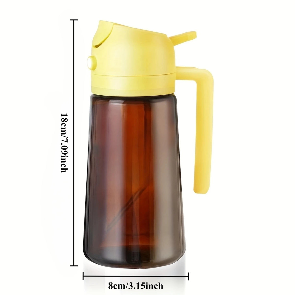 Light-Blocking Olive Oil Sprayer – 16oz Glass Dispenser Bottle