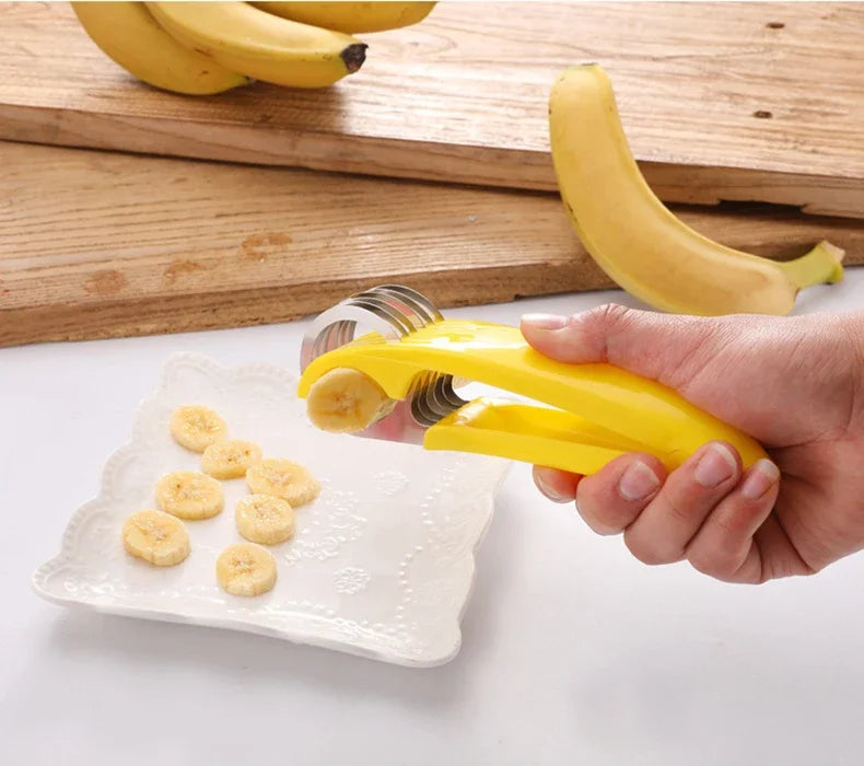 Banana & Sausage Slicer – Stainless Steel Fruit & Vegetable Cutter