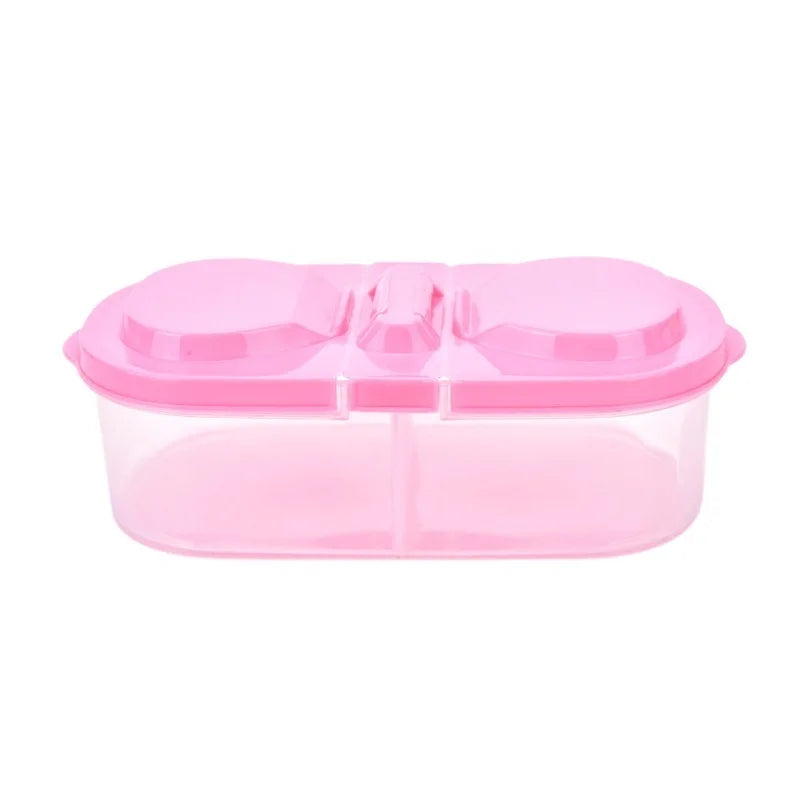 Portable Lunch & Snack Storage Box – 2-Compartment Food Container
