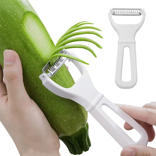 Vegetable Grater & Julienne Peeler – Stainless Steel Blade Slicer
