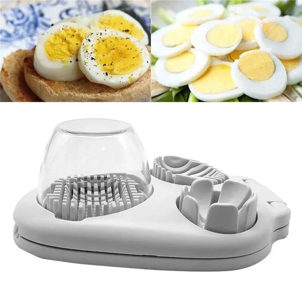 3-in-1 Creative Egg Slicer – Slice, Dice & Wedge with Ease