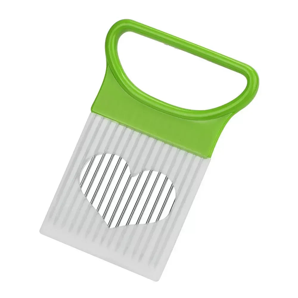 Onion Slicer & Holder – Stainless Steel Vegetable Cutting Guide