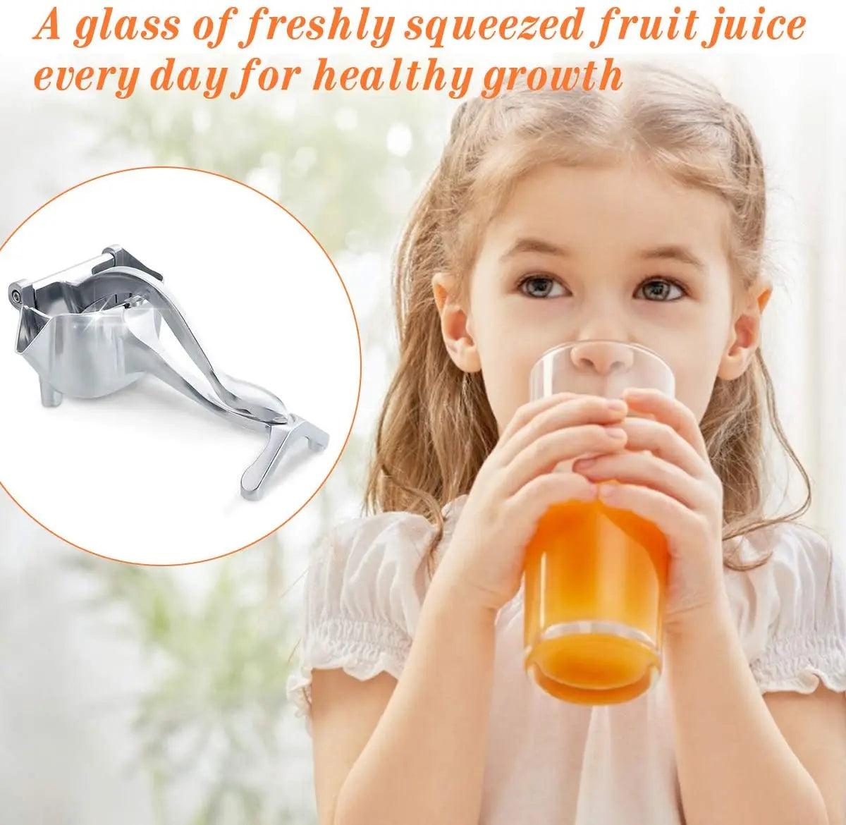 Manual Juice Squeezer – Heavy-Duty Aluminum Alloy Press
