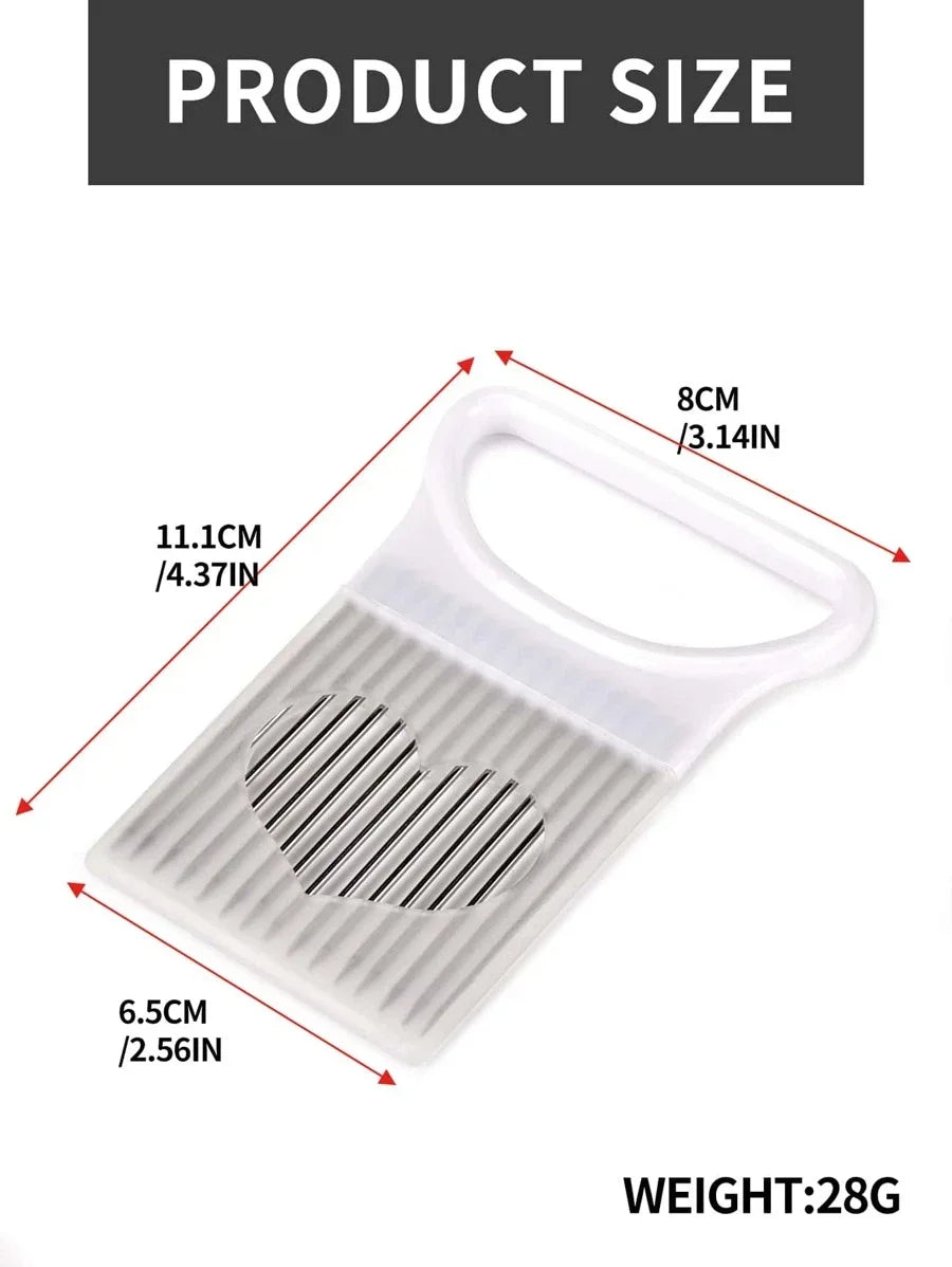 Onion Slicer & Holder – Stainless Steel Vegetable Cutting Guide