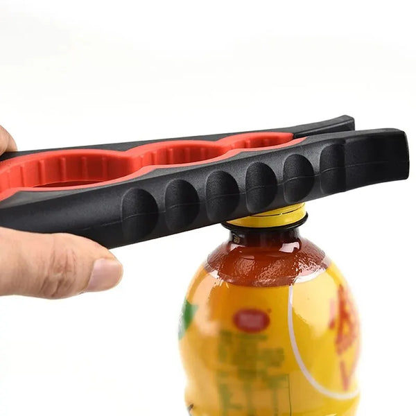 Multi-Functional Bottle & Can Opener – 4-in-1 Anti-Slip Cap Twister