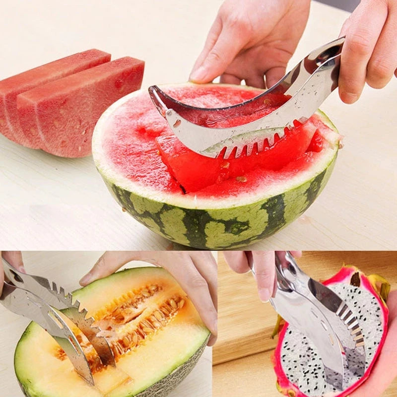 Stainless Steel Watermelon Cutter – Windmill Fruit Slicer Tool