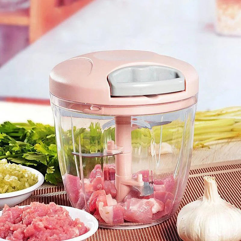 Manual Meat & Garlic Mincer – Hand-Crank Chopper