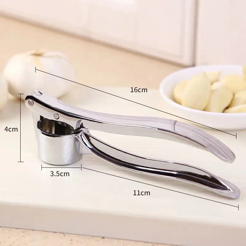 Stainless Steel Garlic Masher – Manual Ginger Crusher