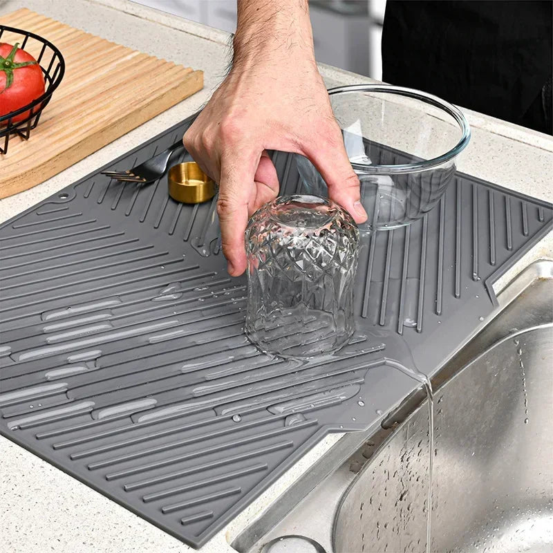 Silicone Drain Mat – Non-Slip Waterproof Drying mat