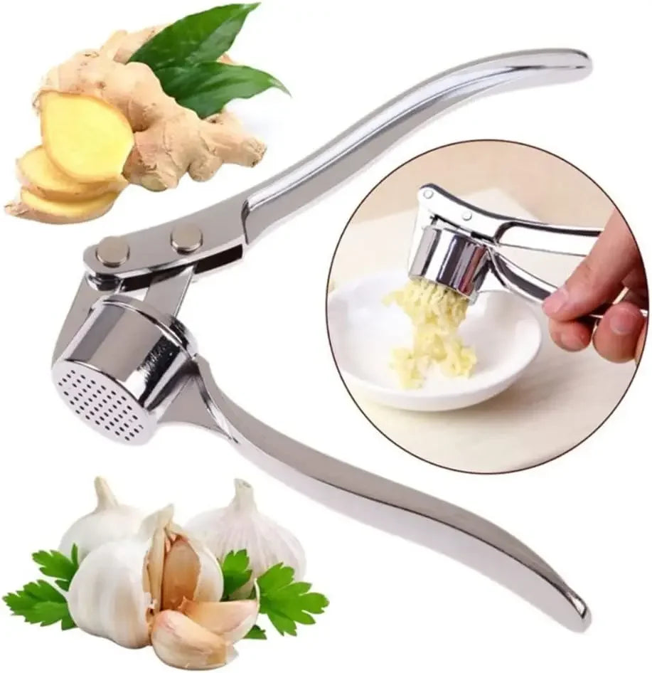 Stainless Steel Garlic Masher – Manual Ginger Crusher