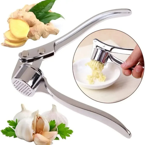 Stainless Steel Garlic Masher – Manual Ginger Crusher
