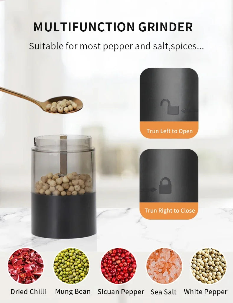 Utilly™ USB Rechargeable Salt & Pepper Grinder