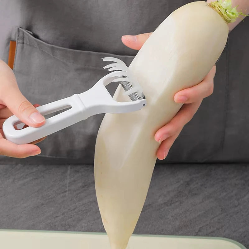 Vegetable Grater & Julienne Peeler – Stainless Steel Blade Slicer