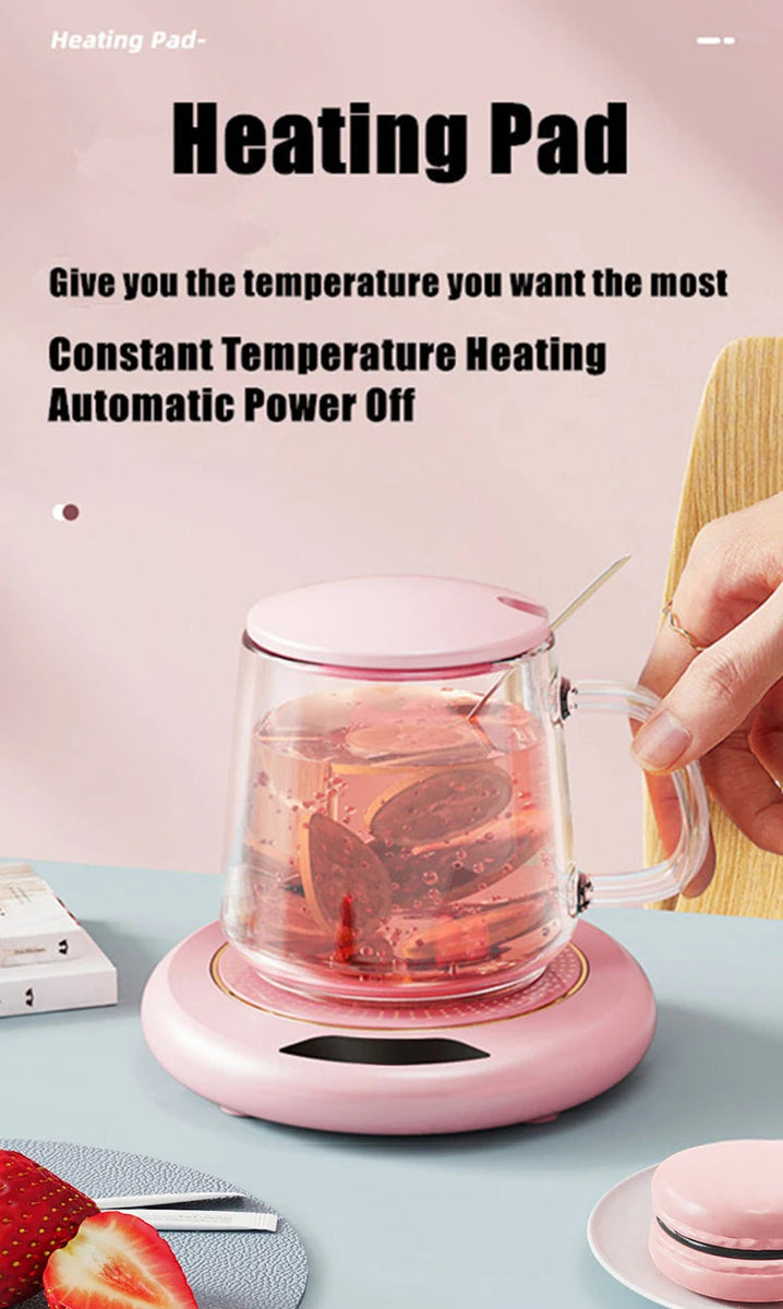 USB Heating Coaster – 3-Speed Adjustable Mug Warmer