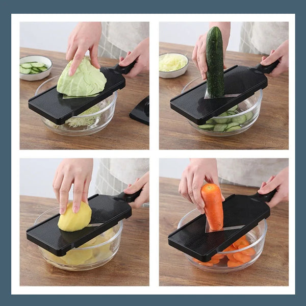 Cabbage Shredder & Vegetable Slicer – Manual Multi-Functional Grater