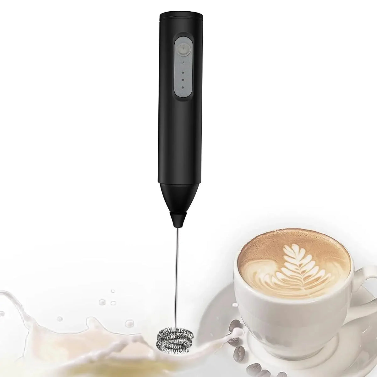 Mini Milk Frother – USB Rechargeable 3-Speed Foam Maker