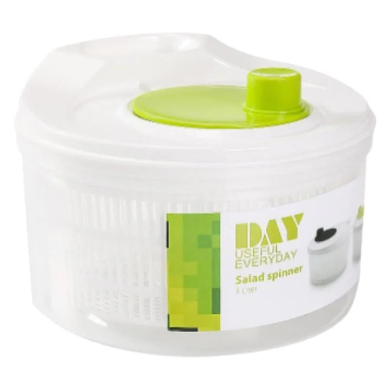 Manual Salad Spinner – Vegetable Dehydrator & Fruit Drain Basket