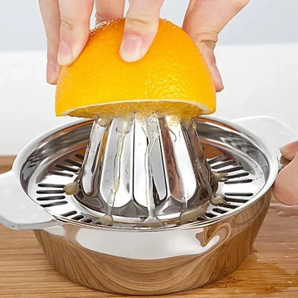 Stainless Steel Fruit Juicer – Manual Citrus Press