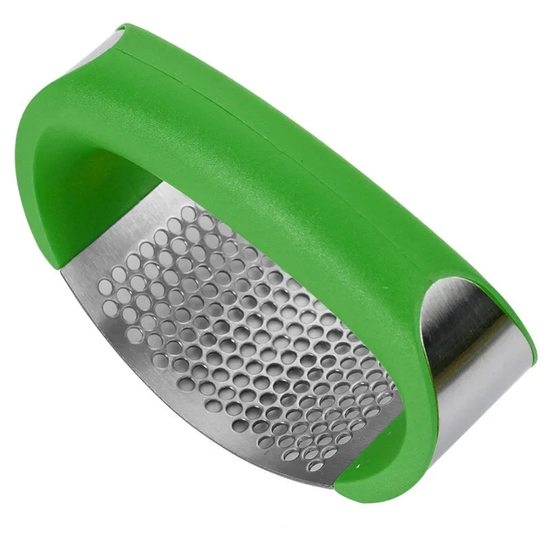 Stainless Steel Garlic Press – Manual Crusher & Mincer