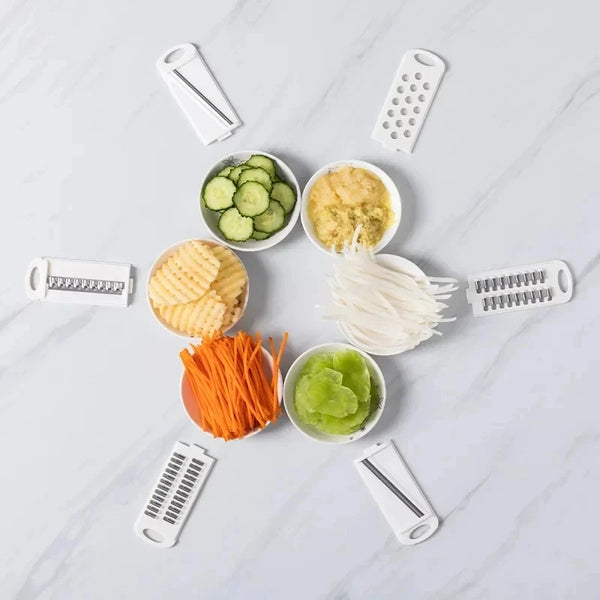 9-in-1 Vegetable Cutter – Multi-Functional Slicer, Grater & Shredder