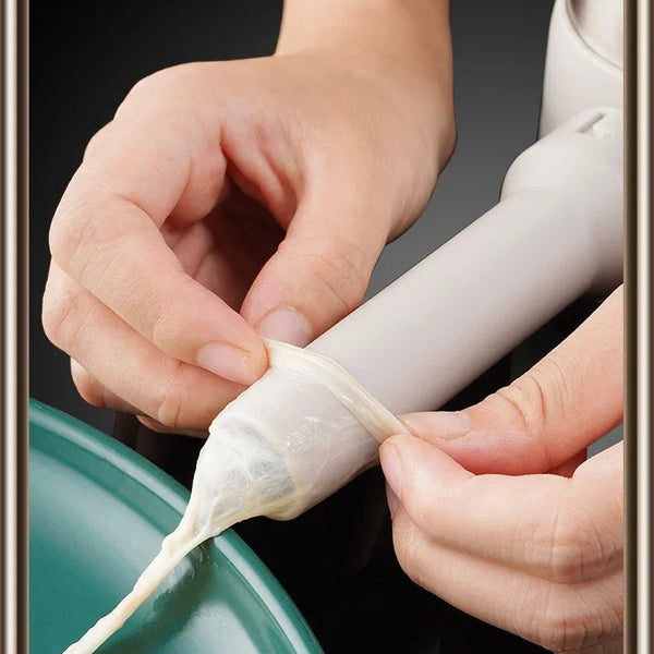 Stainless Steel Manual Sausage & Meatball Maker – Homemade Stuffer Tool