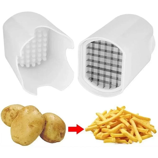 French Fry Cutter – Stainless Steel Potato & Vegetable Slicer