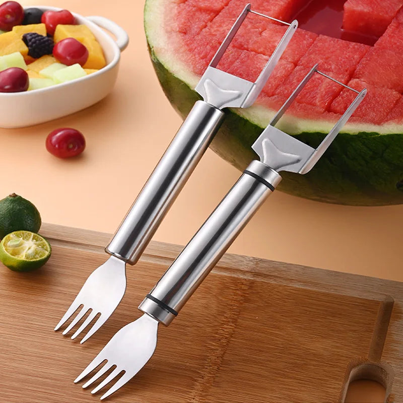 Stainless Steel Watermelon Cutter – Windmill Fruit Slicer Tool