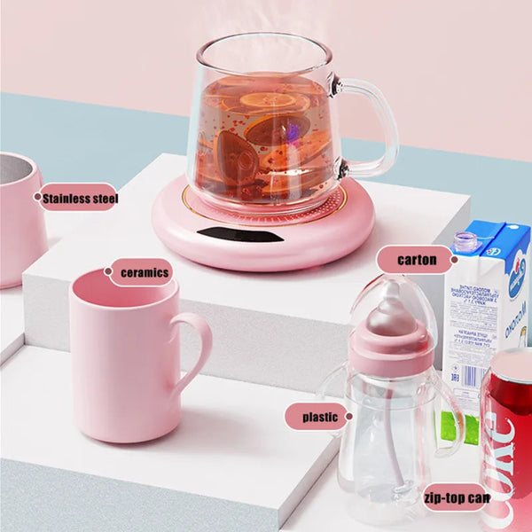 USB Heating Coaster – 3-Speed Adjustable Mug Warmer