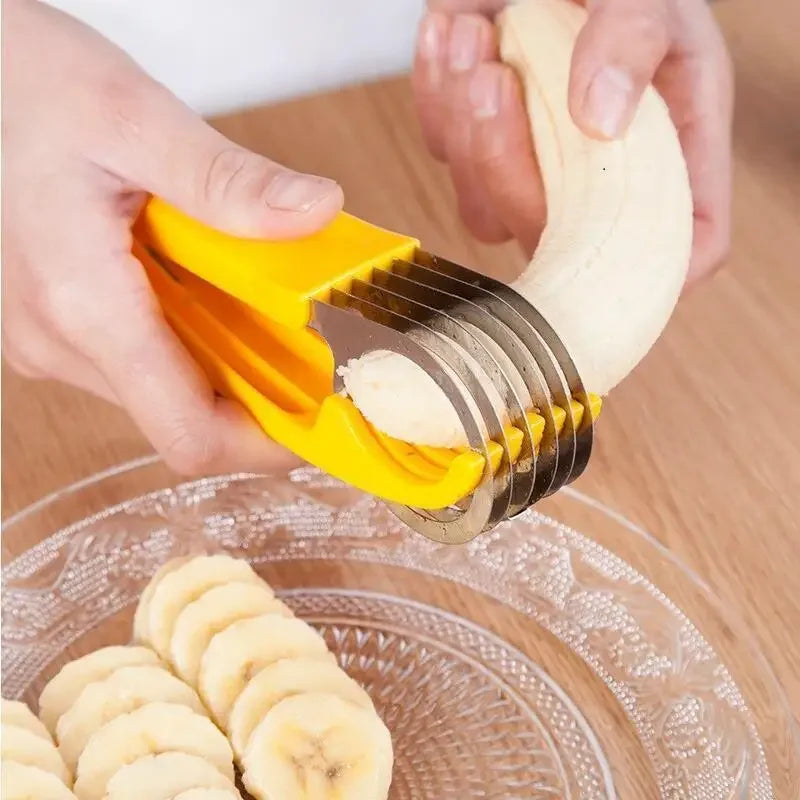 Banana & Sausage Slicer – Stainless Steel Fruit & Vegetable Cutter
