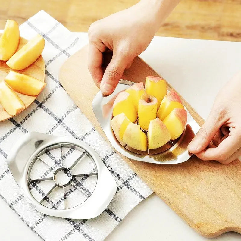 Stainless Steel Apple Cutter – Fruit & Vegetable Slicer