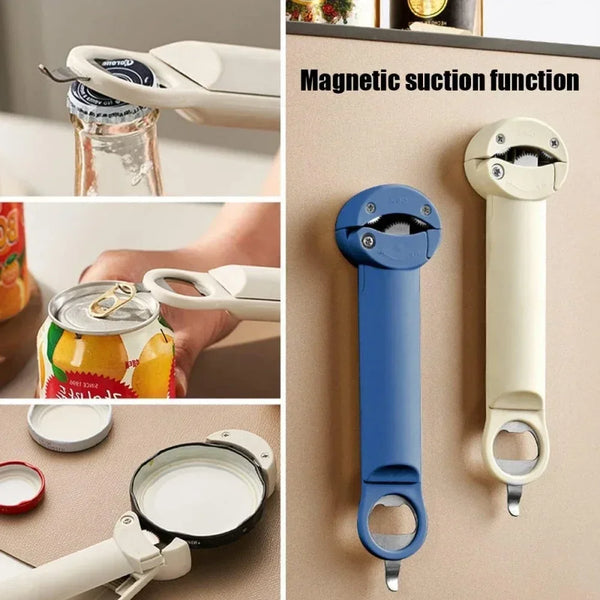 Multifunctional Bottle Opener – Adjustable Stainless Steel Lid Opener (2.5–9.5cm)
