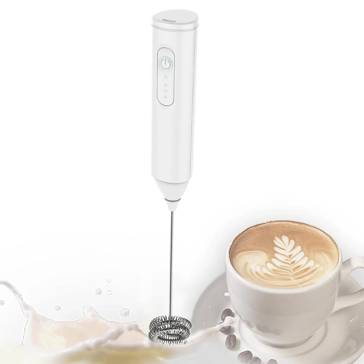 Mini Milk Frother – USB Rechargeable 3-Speed Foam Maker