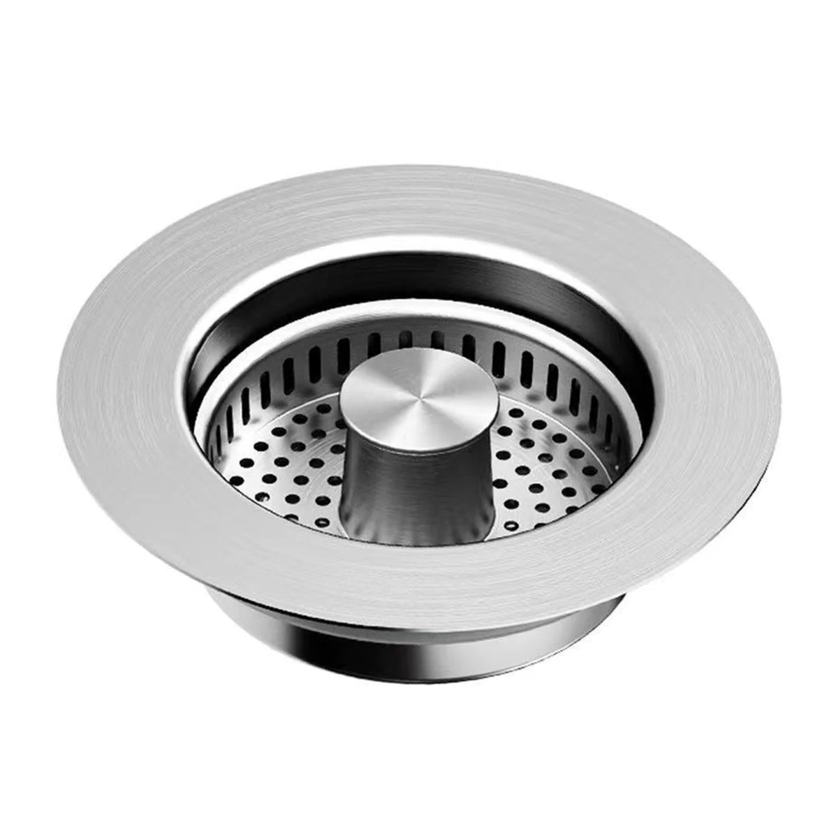 Kitchen Sink Drain Strainer – Stainless Steel Pop-Up Stopper