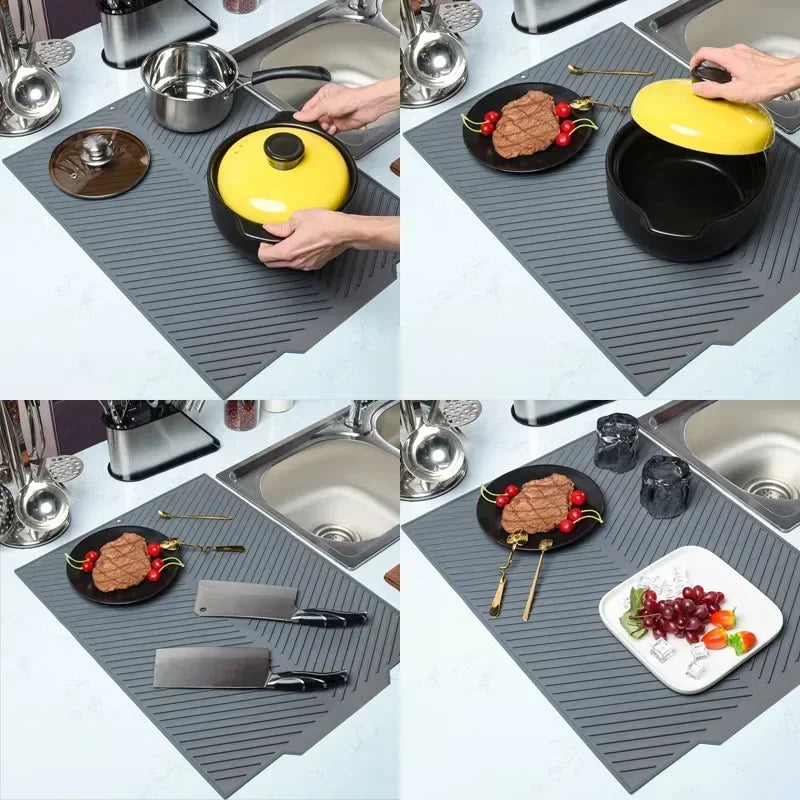 Silicone Drain Mat – Non-Slip Waterproof Drying mat