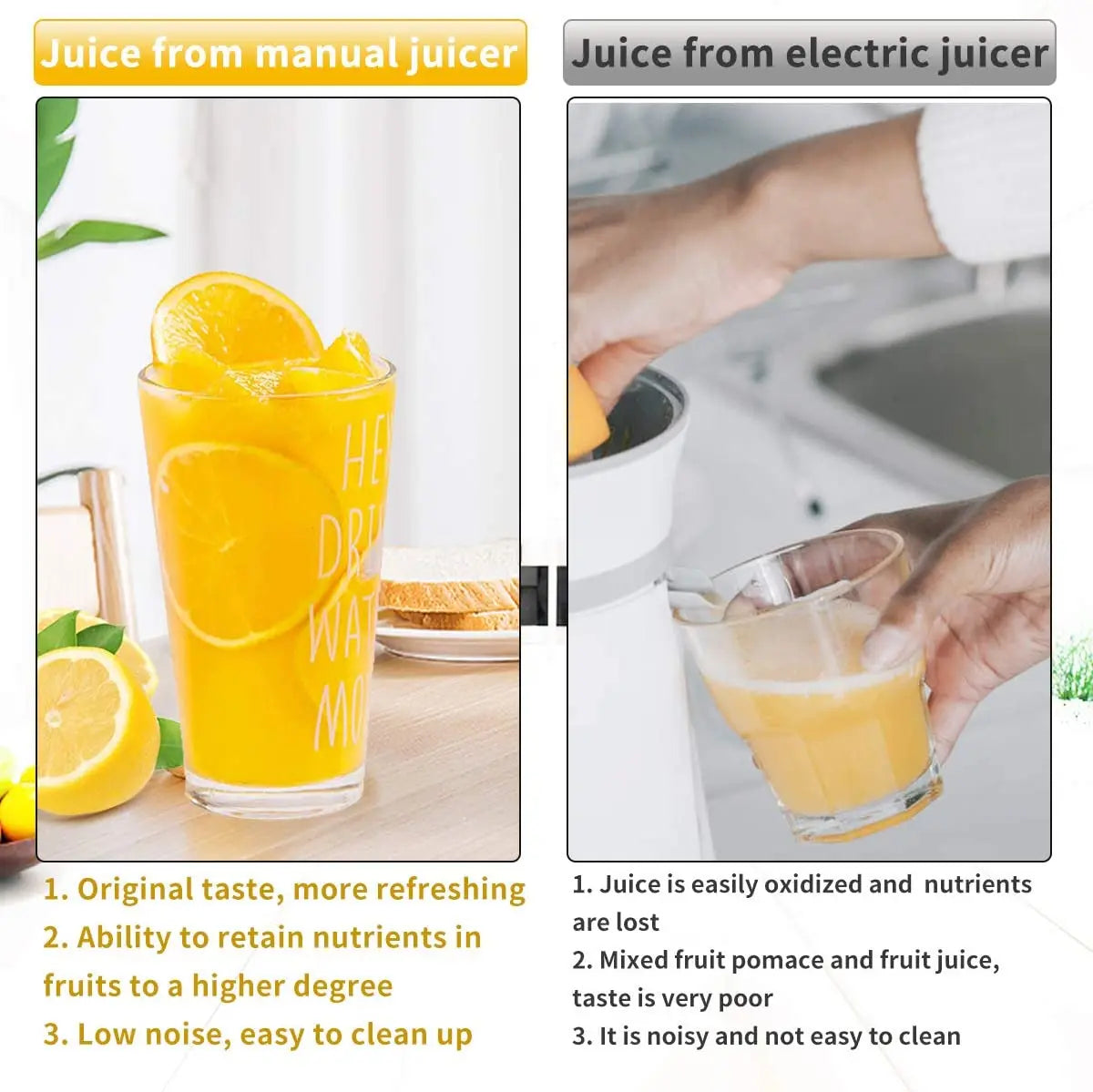 Manual Juice Squeezer – Heavy-Duty Aluminum Alloy Press
