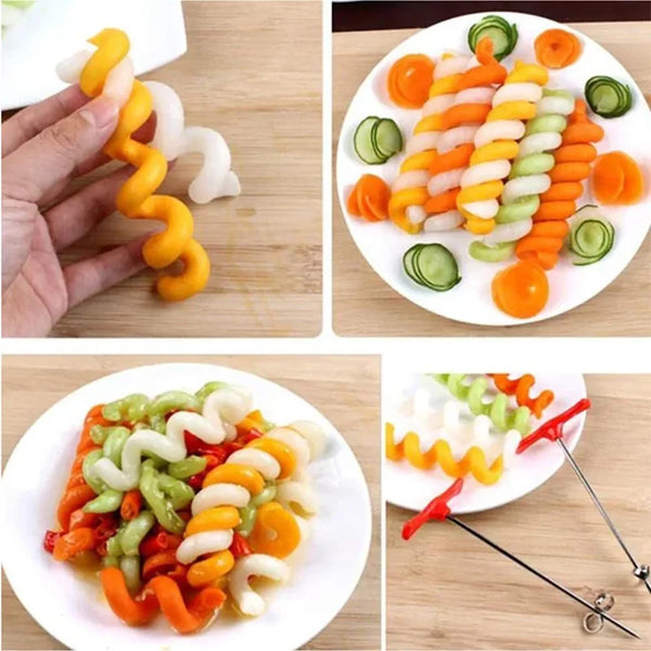 Potato Spiral Cutter – Manual French Fry & Vegetable Spiral Slicer