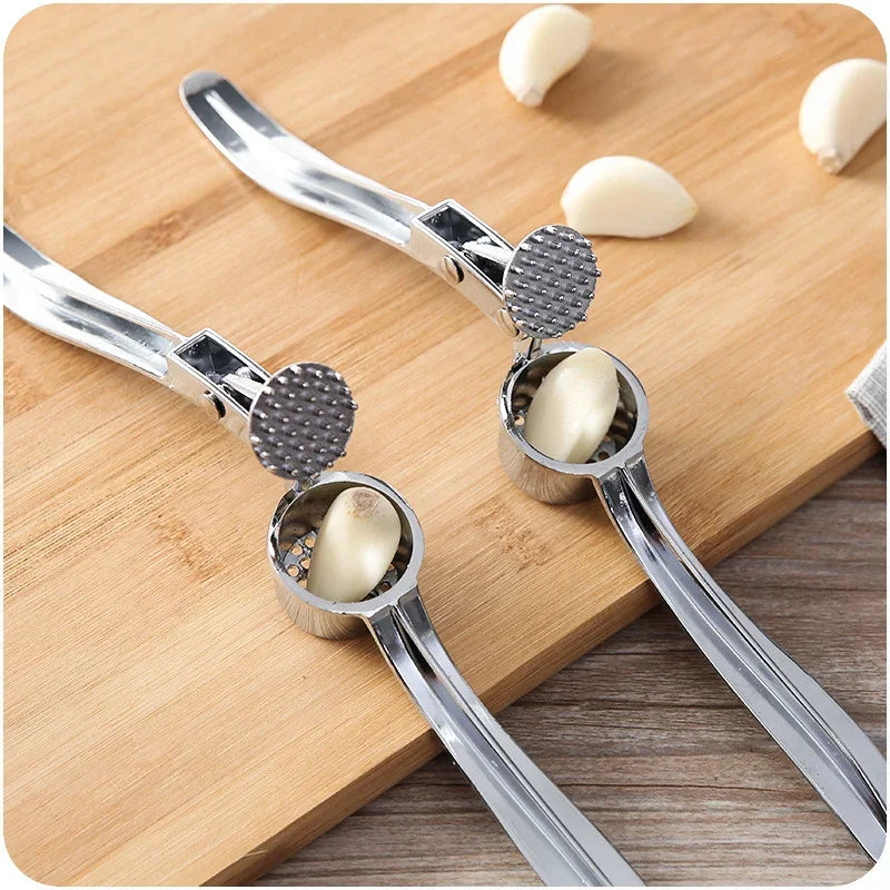 Stainless Steel Garlic Masher – Manual Ginger Crusher