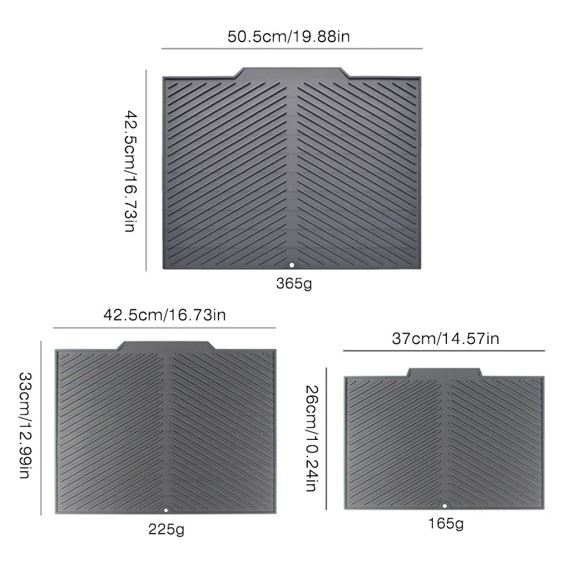 Silicone Drain Mat – Non-Slip Waterproof Drying mat