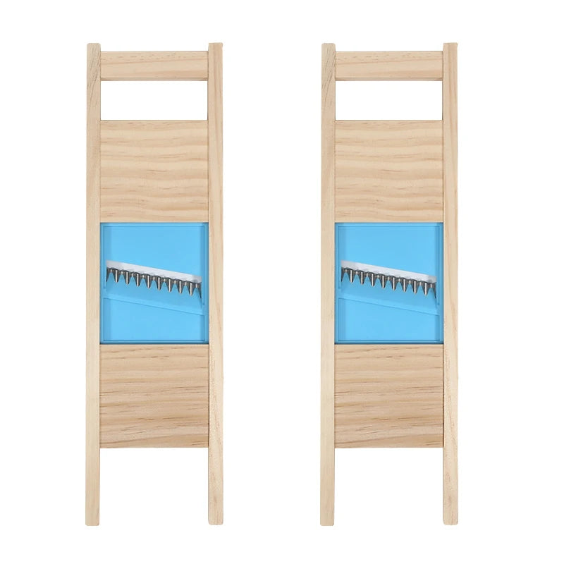 Stainless Steel Potato Cutter – Fries Grid & Wavy Slicer