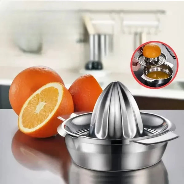 Stainless Steel Fruit Juicer – Manual Citrus Press